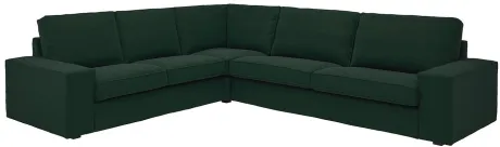 KIVIK hjørnesofa, 5-pers., Tallmyra mørkegrøn - IKEA