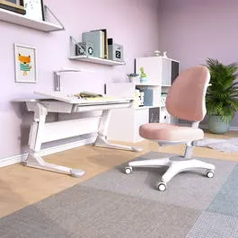 Nature Kid - Schreibtisch Set Luna mit Pluto Stuhl in Pink | wallenfels.com