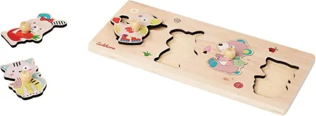 Eichhorn Puzzle Friends with 4 Pin Puzzle Pieces for Secure Gripping, 18 x 12 cm, 5 Pieces, Made from 100% FSC Certified Linden Plywood, from 1 Year: Amazon.de: Toys