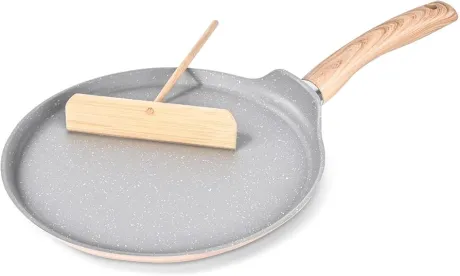 KRETAELY 10.5 Inch Crepe Pan Nonstick Crepe Maker with Spreader Dosa Pan Pancake Frying Pan with Granite Coating Pancake Pan Induction Compatible : Amazon.ca: Home