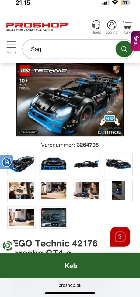 https://www.proshop.dk/LEGO/LEGO-Technic-42176-Porsche-GT4-e-Performance-racerbil/3264798