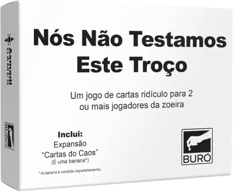 Buró, Nós Não Testamos Este Troço, Jogo Rápido e Divertido : Amazon.com.br: Brinquedos e Jogos