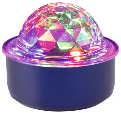 Kleines USB-Discolicht Sockel blau metallic | Blau | 038237_BLAU