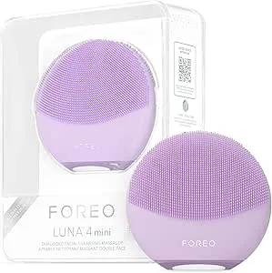 FOREO LUNA 4 Mini Facial Cleansing Brush, Facial Massage, Promotes Absorption of Skincare Formulas, Travel Face Brush, for All Skin Types, Lavander : Amazon.it: Beauty