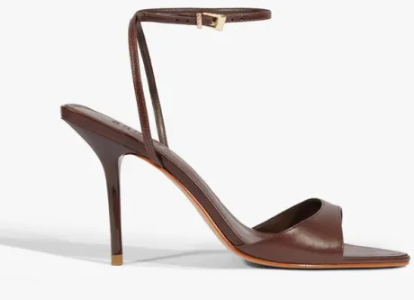 Sandália Salto Elodie Buckle Marrom | Schutz