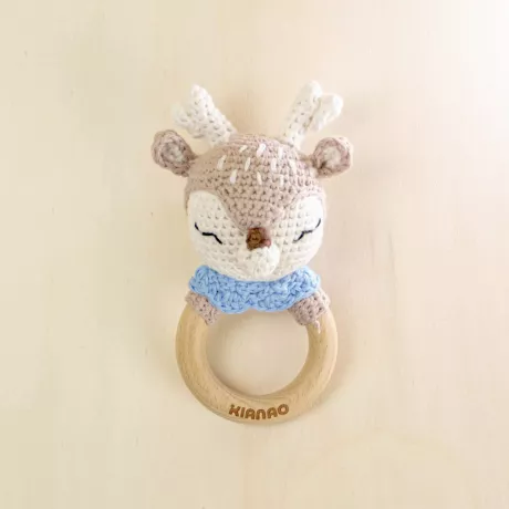 Elch Baby Spielrassel - Beissringe | KIANAO