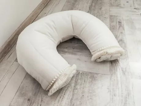 Stillkissen Mond Samt & Waffelpique - Boho Chic – District for Kids